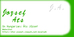 jozsef ats business card